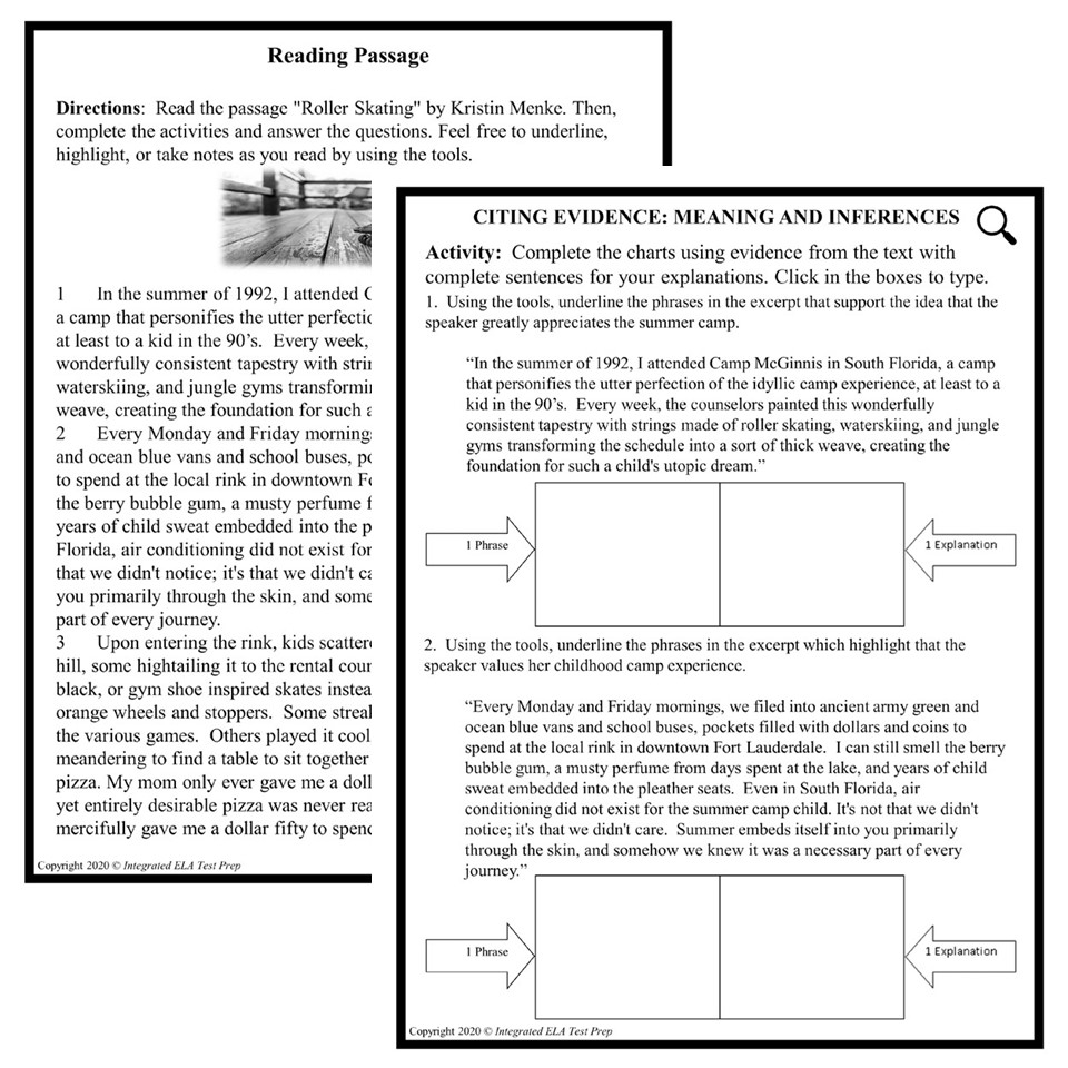 Citing Textual Evidence Multiple Choice Worksheet High School