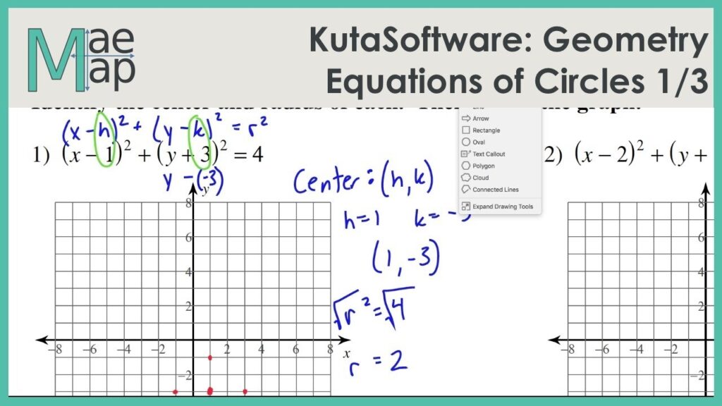 Writing Equations Of Circles Worksheet Answers Printable Worksheets
