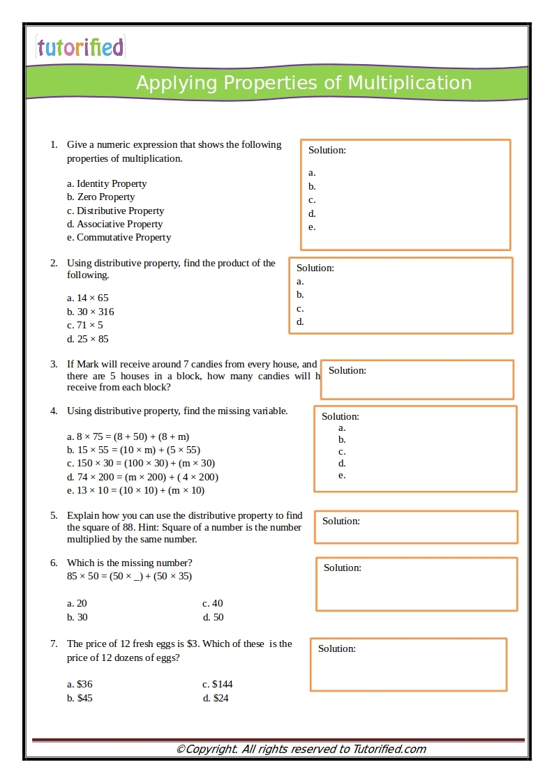 5th Grade Applied Math Printable Worksheets