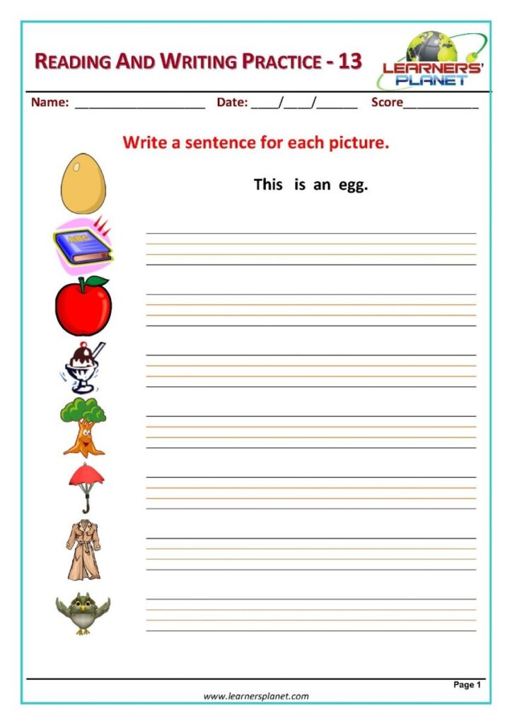 Practice Writing Sentences Worksheets Printable Worksheets