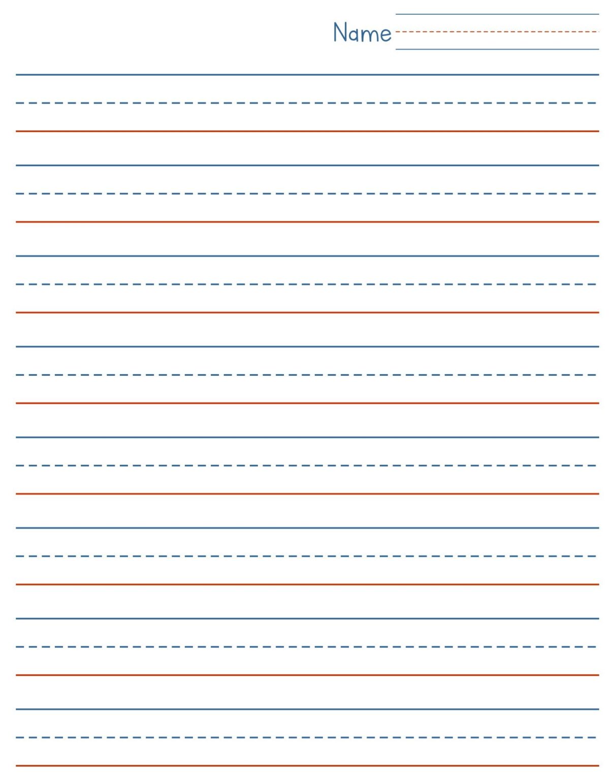 Blank Cursive Writing Paper Printable - Printable Worksheets