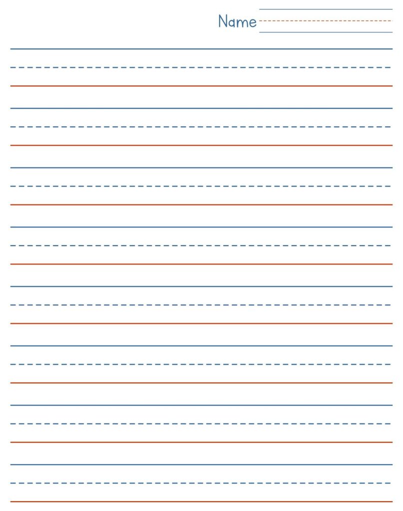 Blank Cursive Writing Practice Sheets