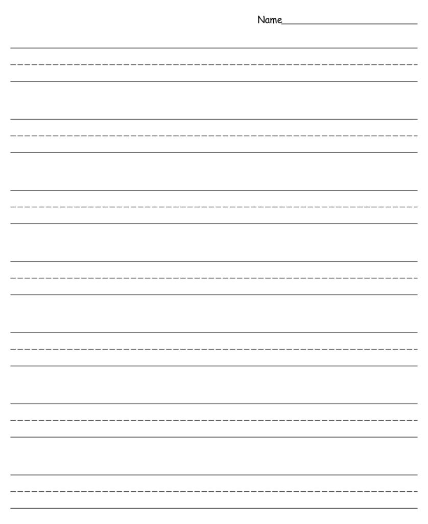 Blank Cursive Writing Paper Printable