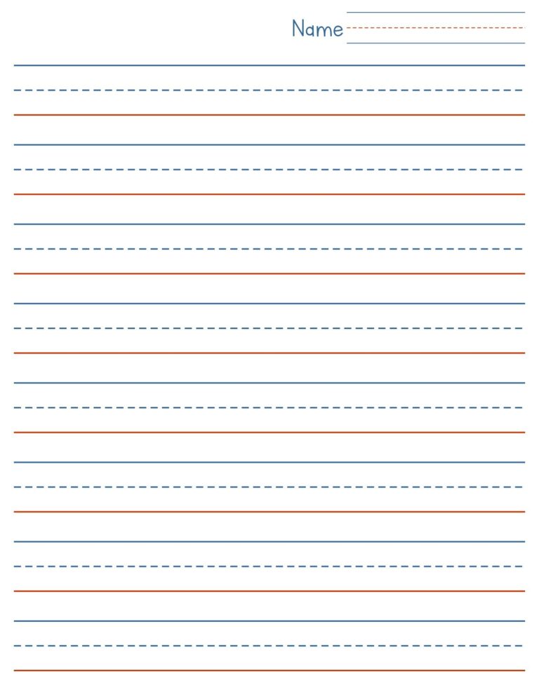 Blank Cursive Writing Paper - Printable Worksheets