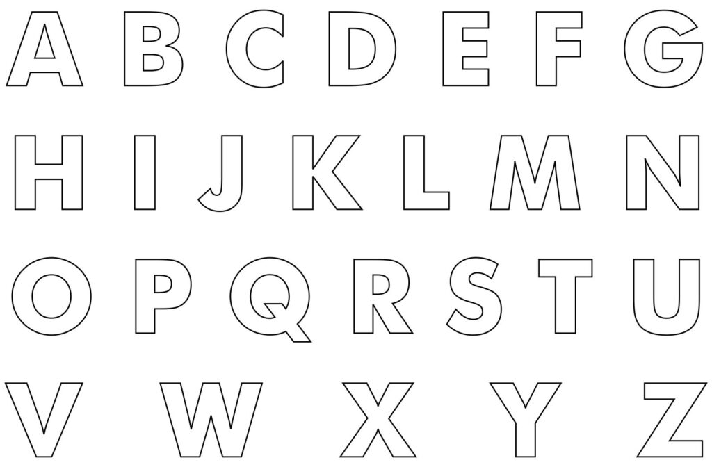 Cuttable Alphabet Letters Worksheets