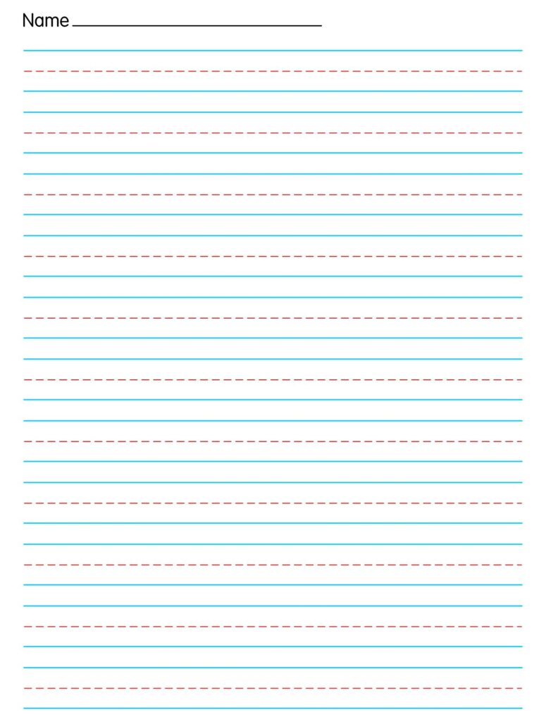 First Grade Writing Paper Printable