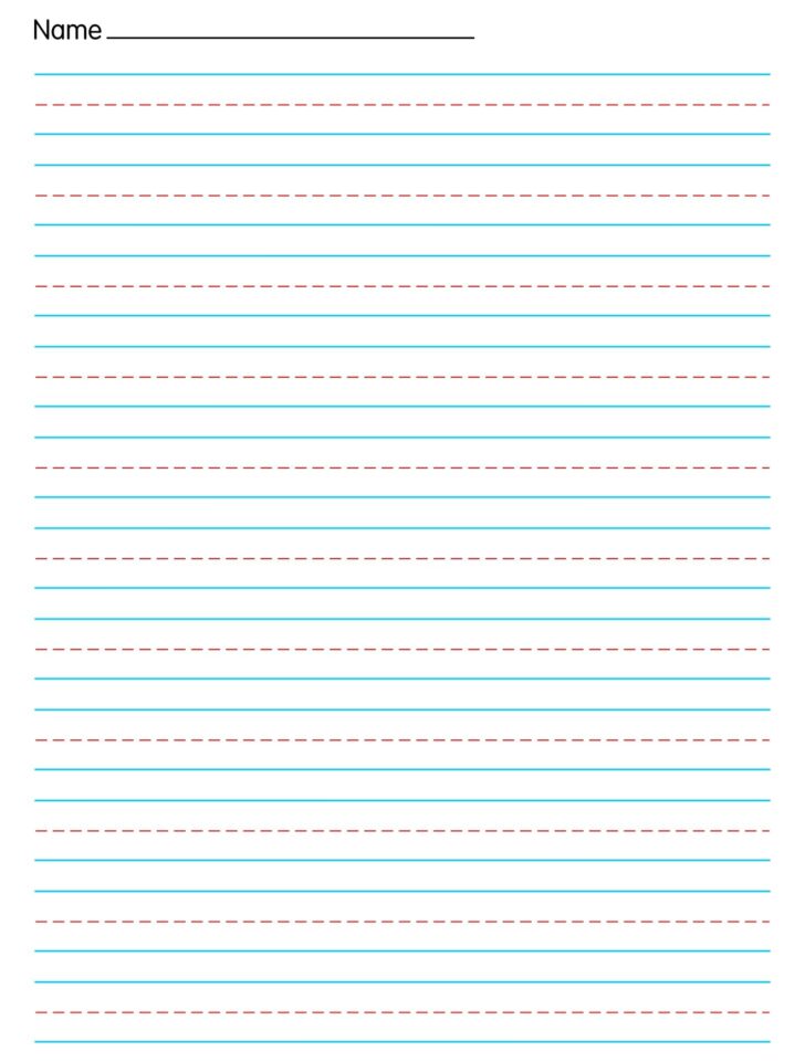 Free Blank Handwriting Paper Printable