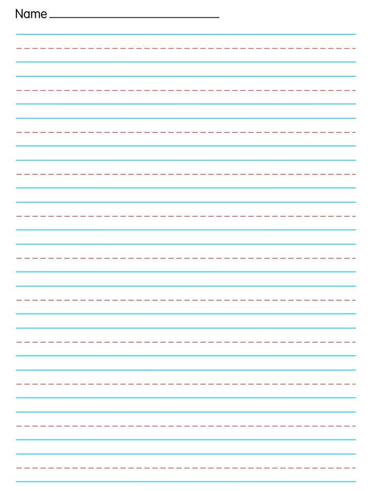 Free Blank Handwriting Paper Printable