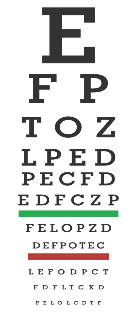 Printable Snellen Eye Chart 10 Ft