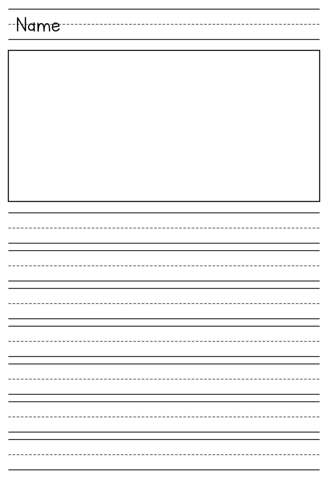 1st Grade Writing Paper Free - Printable Worksheets