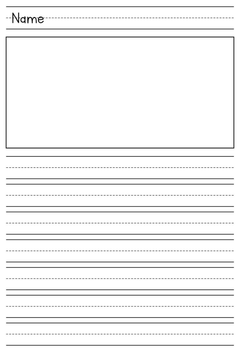 First Grade Writing Paper Printable - Printable Worksheets