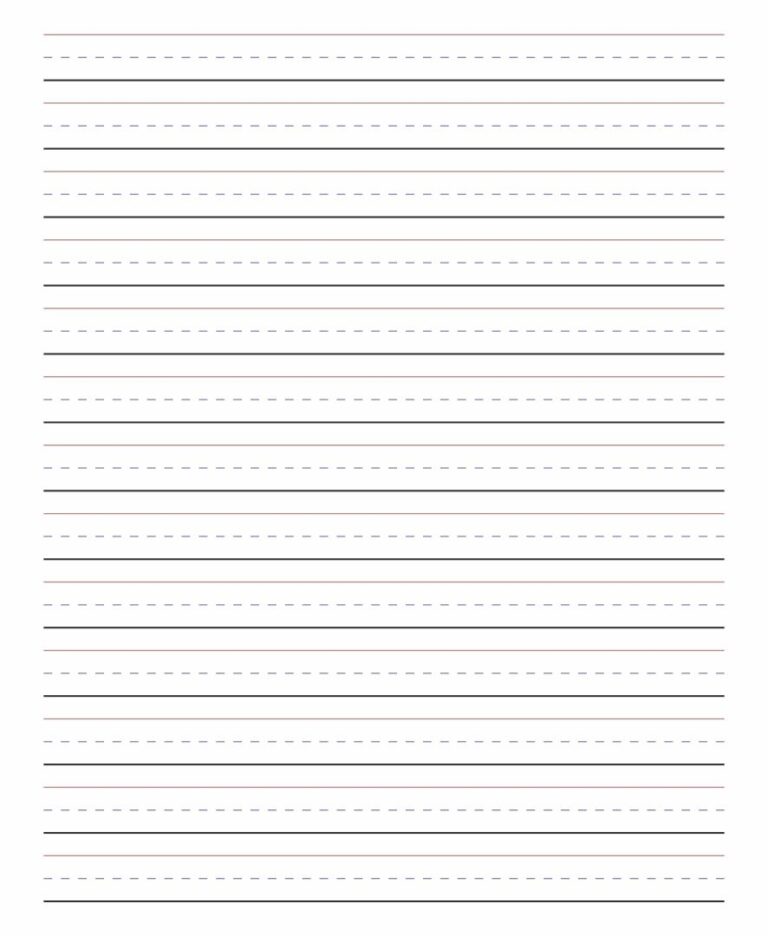 2nd Grade Writing Paper Template - Printable Worksheets