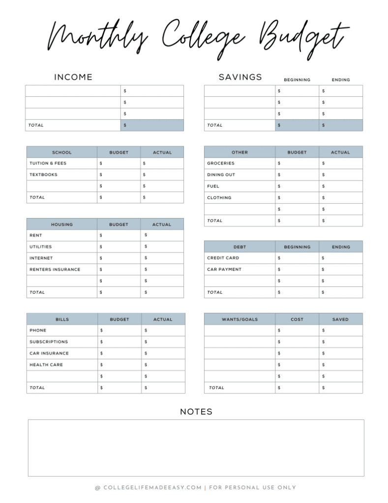 12 Free Budget Templates That ll Help You Save Without Stress