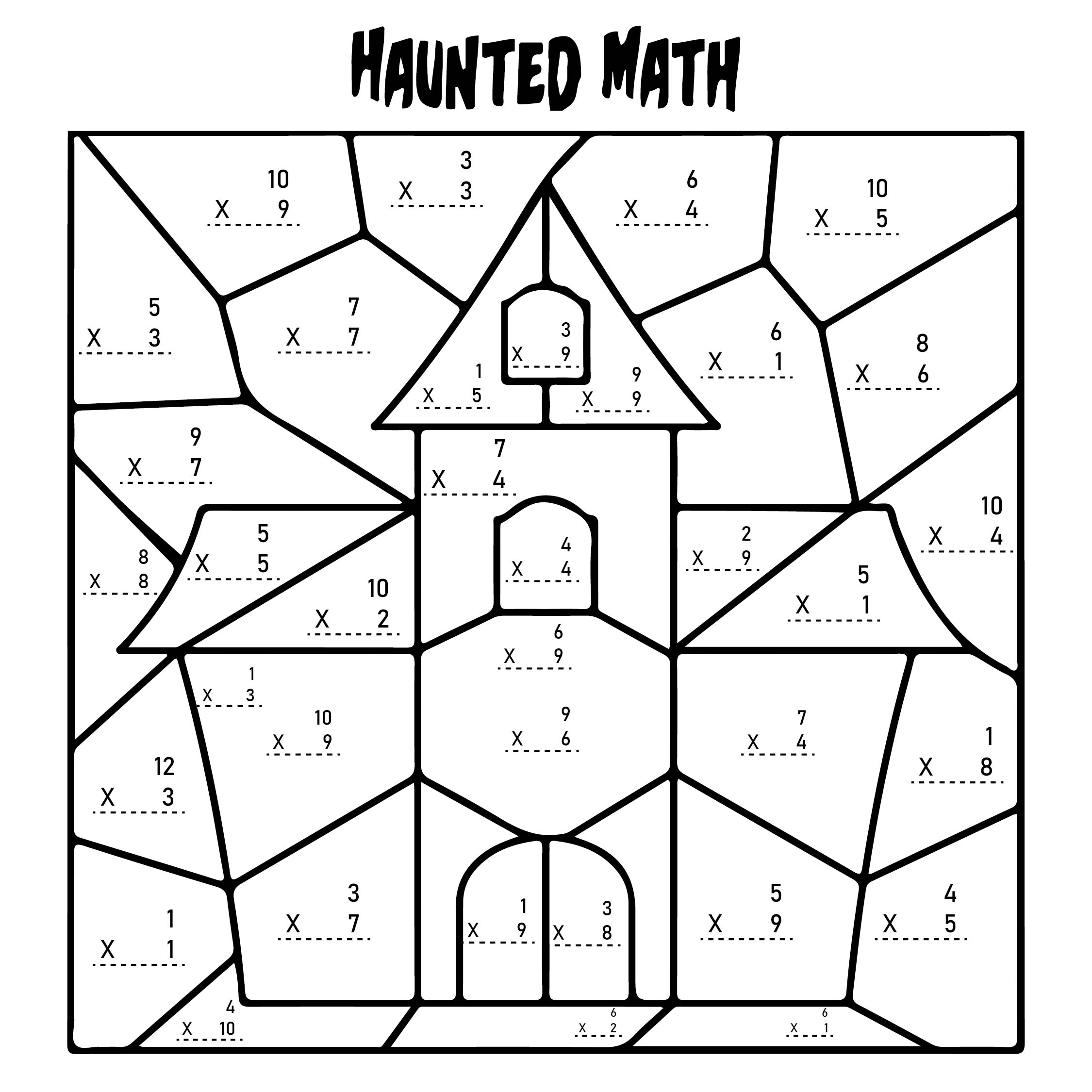 15 Best Multiplication Halloween Worksheets Printables Printablee