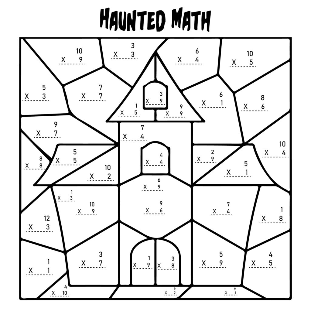 Halloween Math Multiplication Worksheets Printable Worksheets