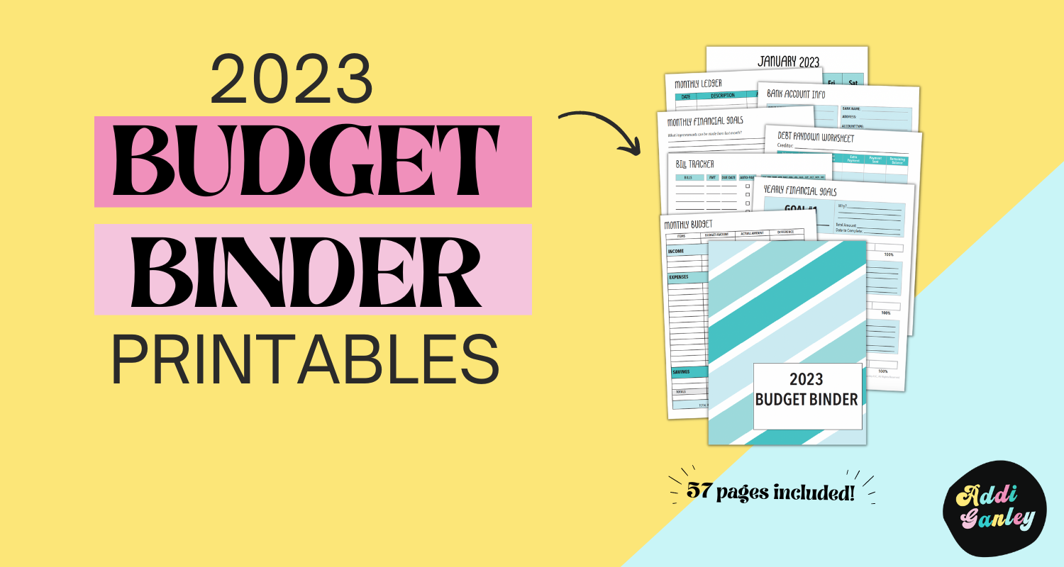 2023 Budget Binder Printables