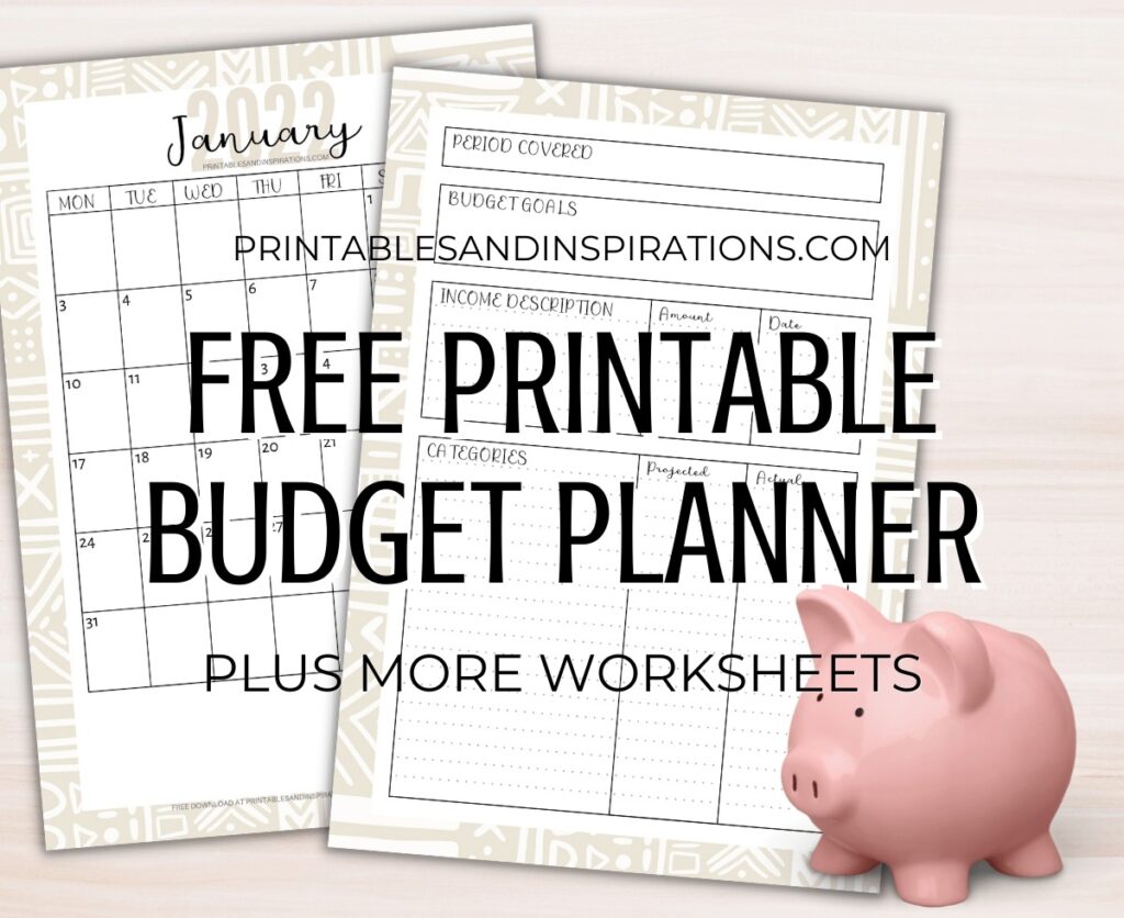 Free Budget Binder Printable Forms 2023