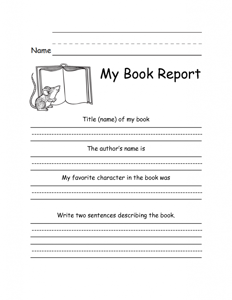 2nd Grade Writing Worksheets Best Coloring Pages For Kids Book Report Templates 2nd Grade Books First Grade Books
