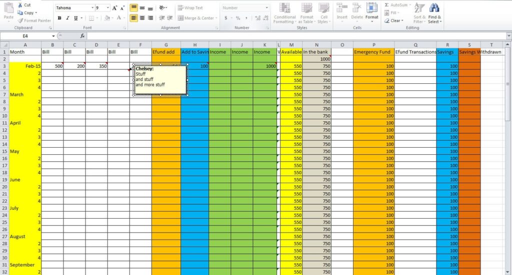 How To Set Up A Budget Worksheet