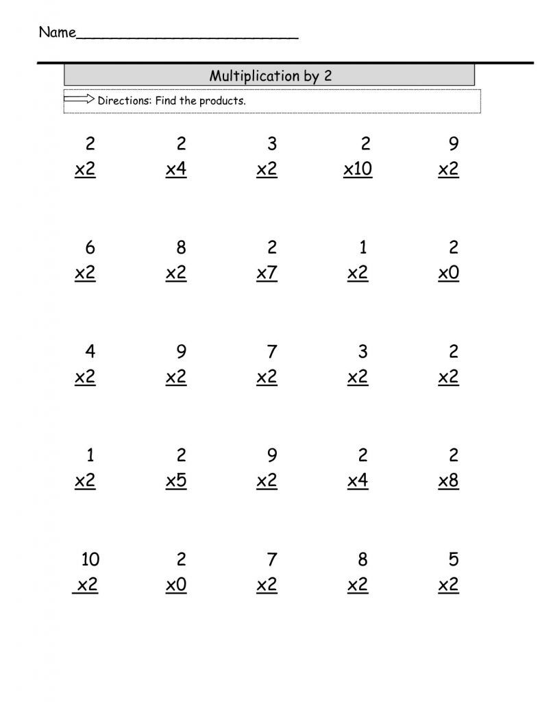 3rd Grade Math Multiplication Worksheets