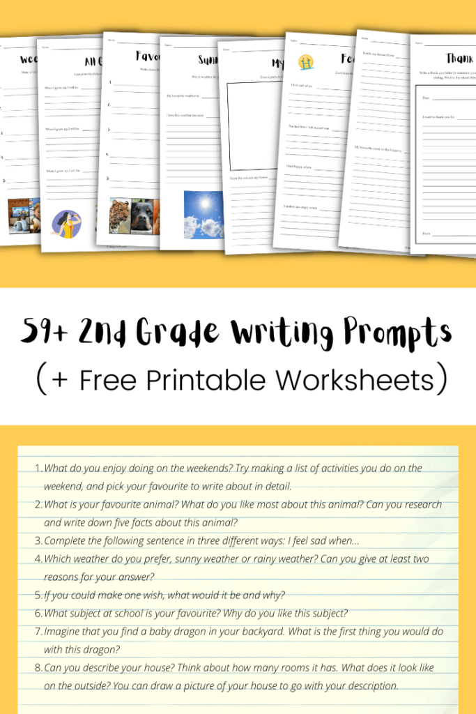 59 2nd Grade Writing Prompts Free Worksheets Imagine Forest