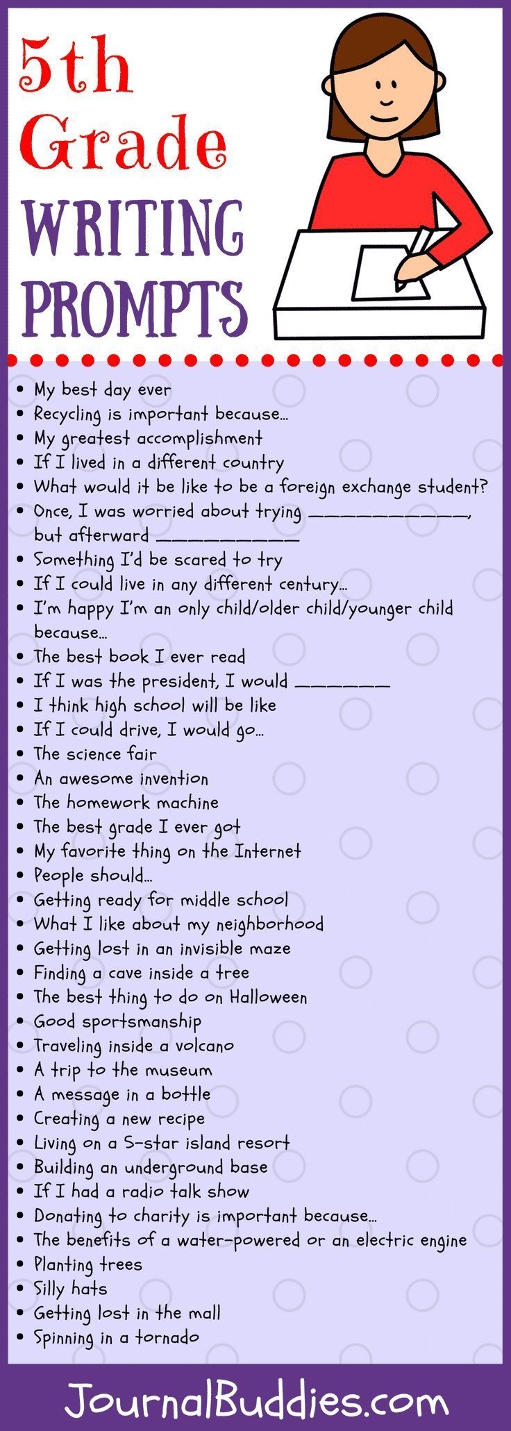 5th Grade Writing Prompts 5th Grade Writing 5th Grade Writing Prompts Homeschool Writing