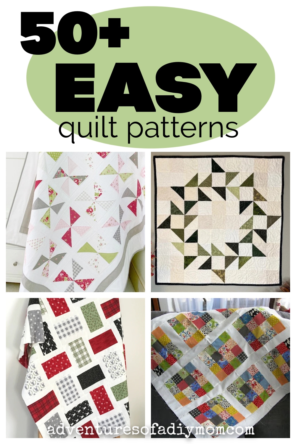 50 EASY Quilt Patterns For Beginners Adventures Of A DIY Mom