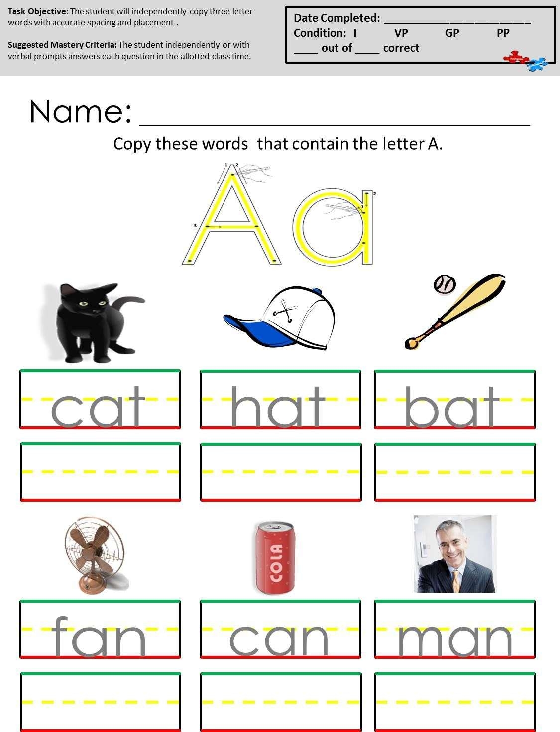 Free Worksheets For Autistic Students AutismTalkClub