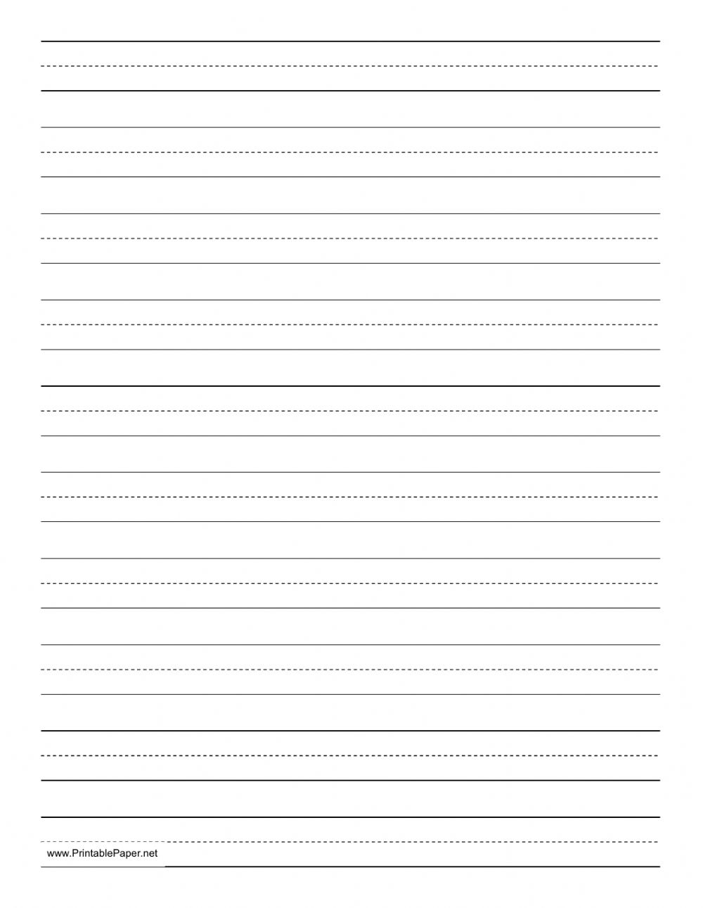 Blank Writing Page Worksheet