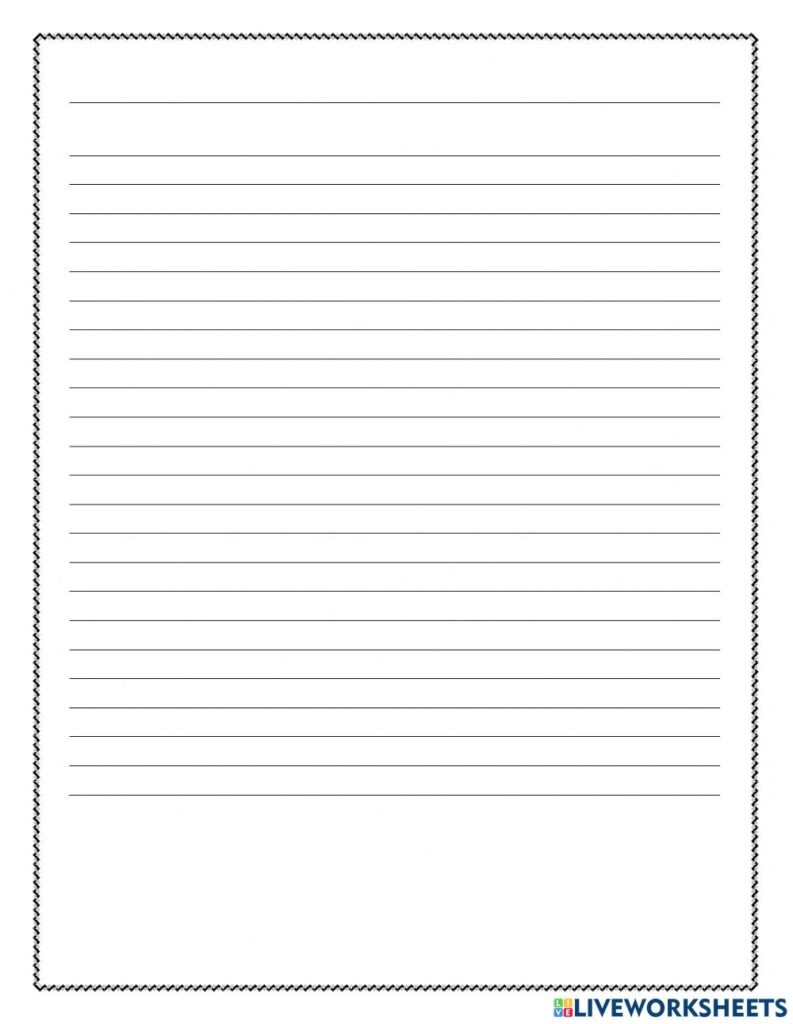 Blank Worksheets For Writing