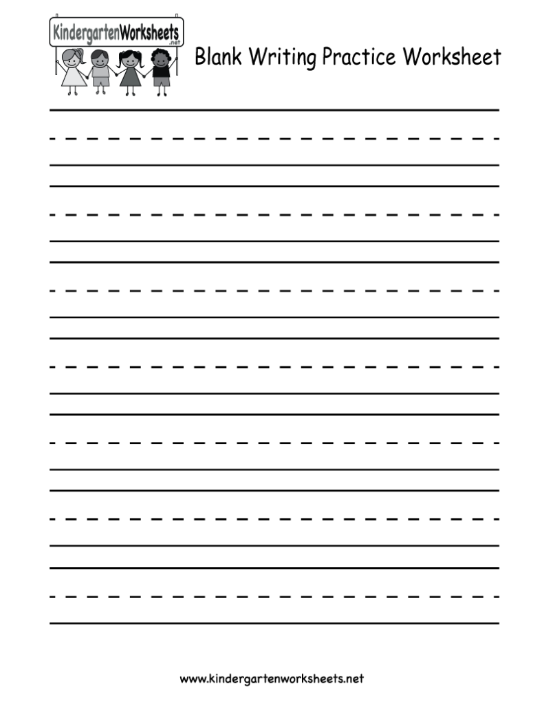 Blank Handwriting Template