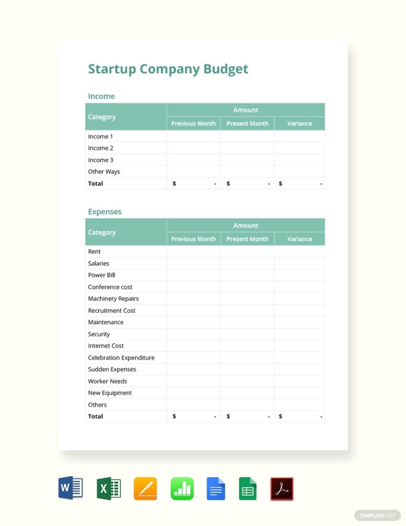 Free Personal Budget Template Download