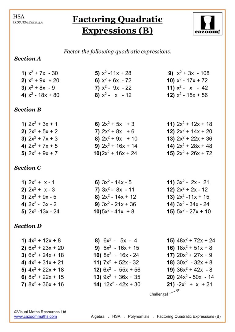 Printable Worksheets With Answer Keys Printable Worksheets