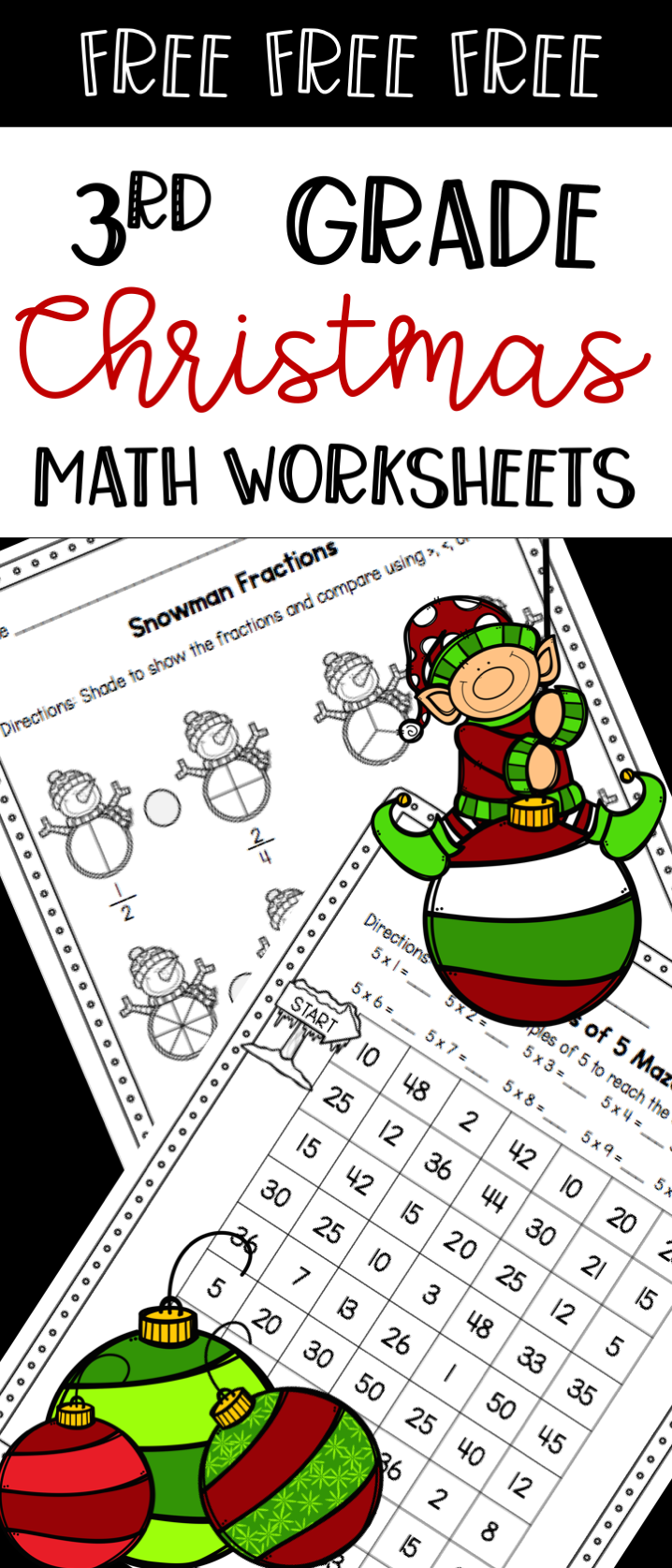 Free Christmas Multiplication Worksheets