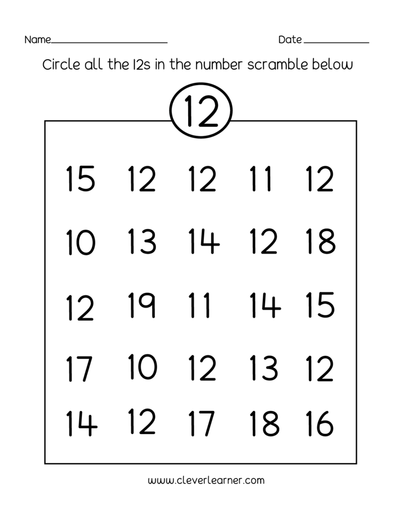 Free Educational Worksheets K 12 - Printable Worksheets