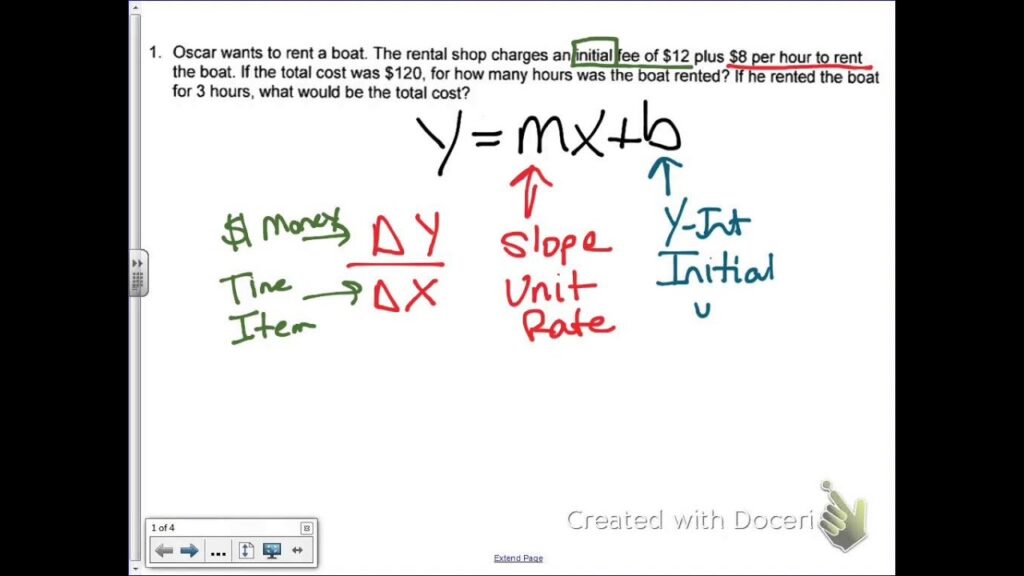 Writing Linear Equations From Word Problems Worksheet Answers