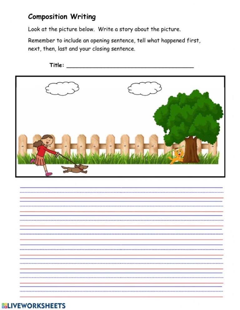 creative writing primary 4 composition worksheets