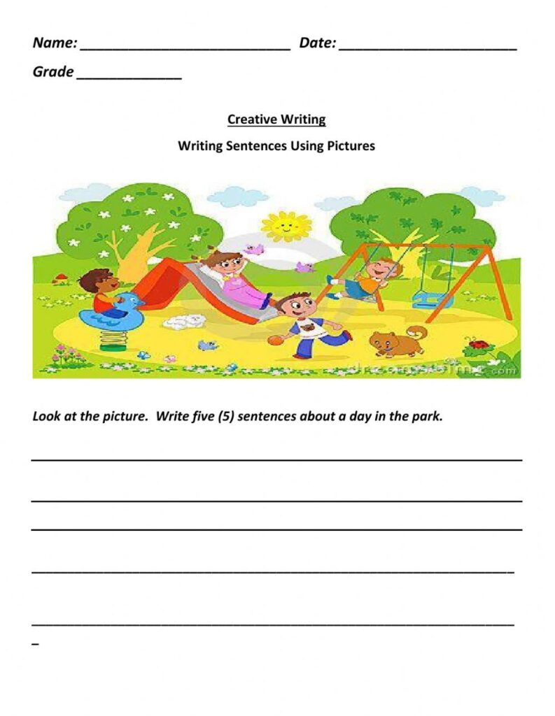 Creative Writing Picture Prompt Worksheet Writing Worksheets Kindergarten Reading Comprehension For Kids Creative Writing Pictures