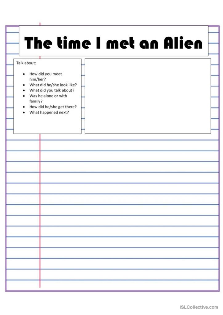 Printable Creative Writing Worksheets