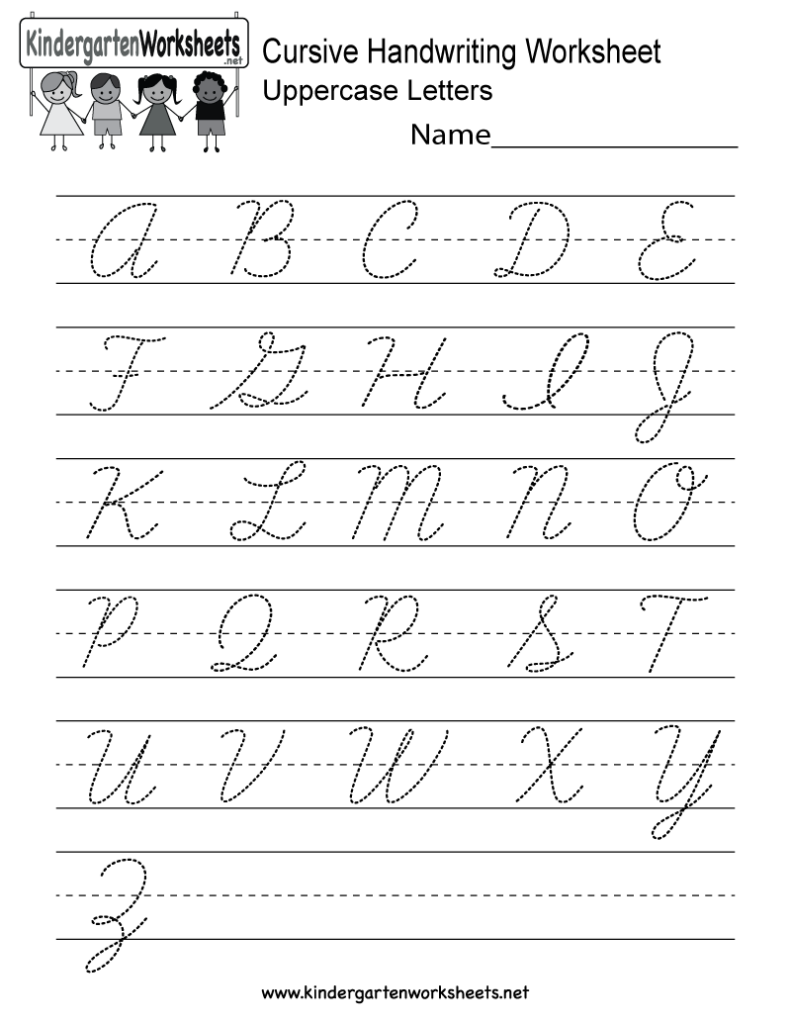 Worksheets For Cursive Writing
