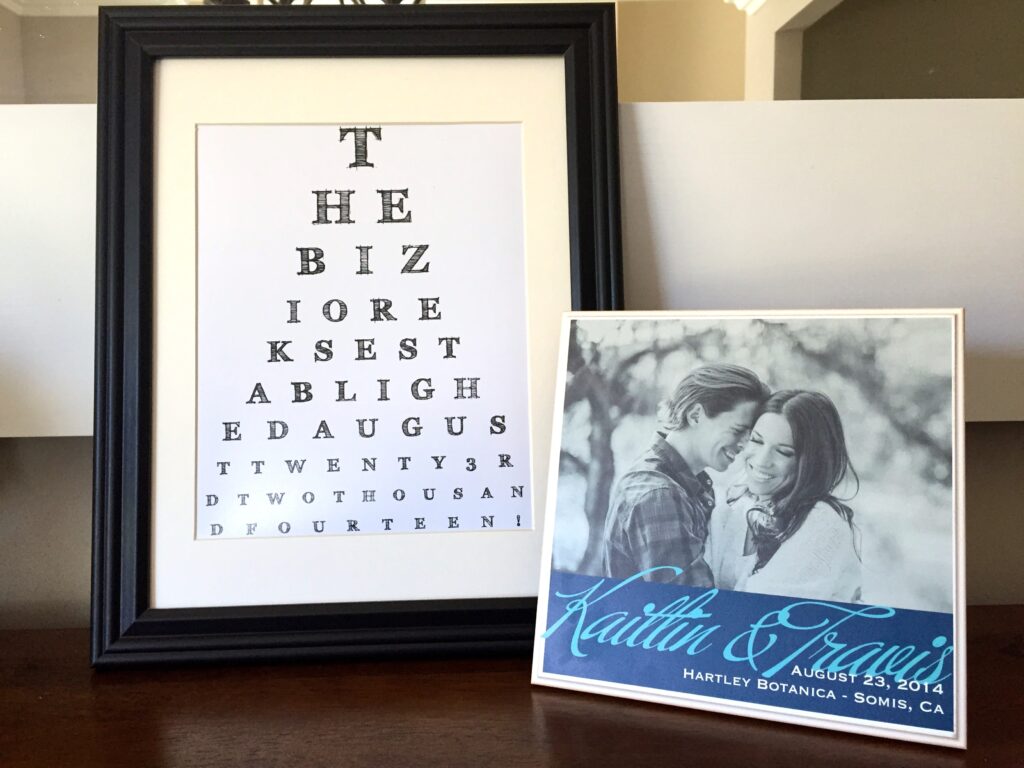 Customized Eye Chart Maker Great For Personalized Gifts And Home Decor Miss Bizi Bee
