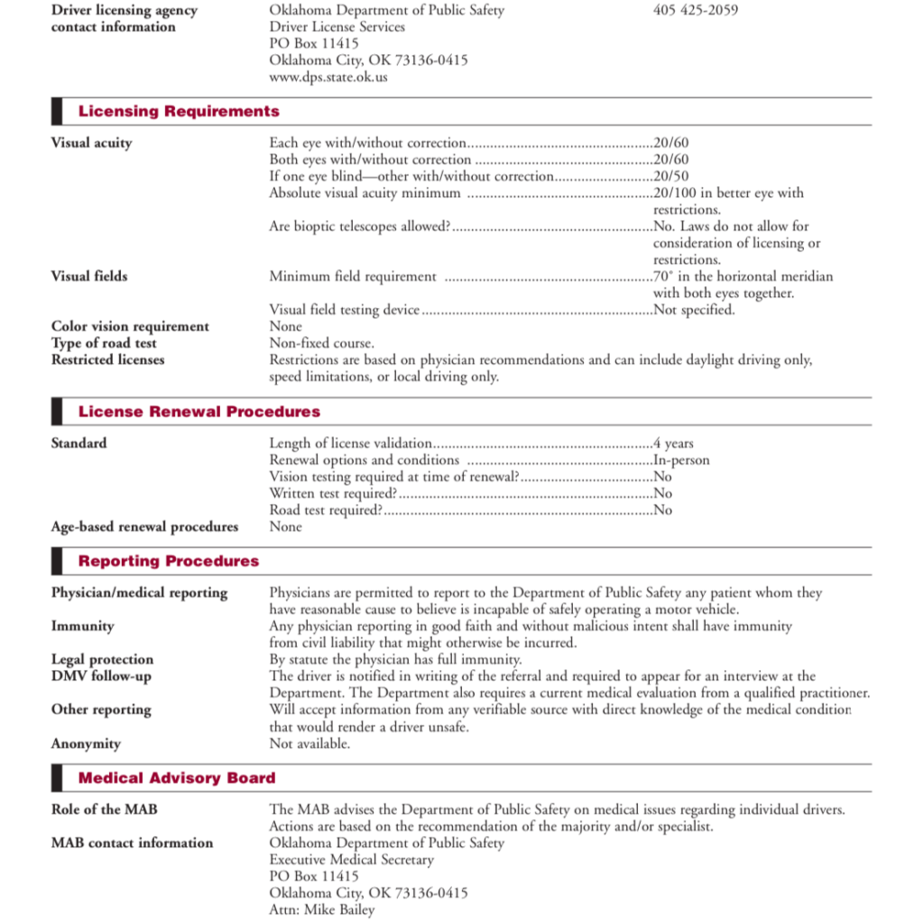 Cdl Eye Test Requirements