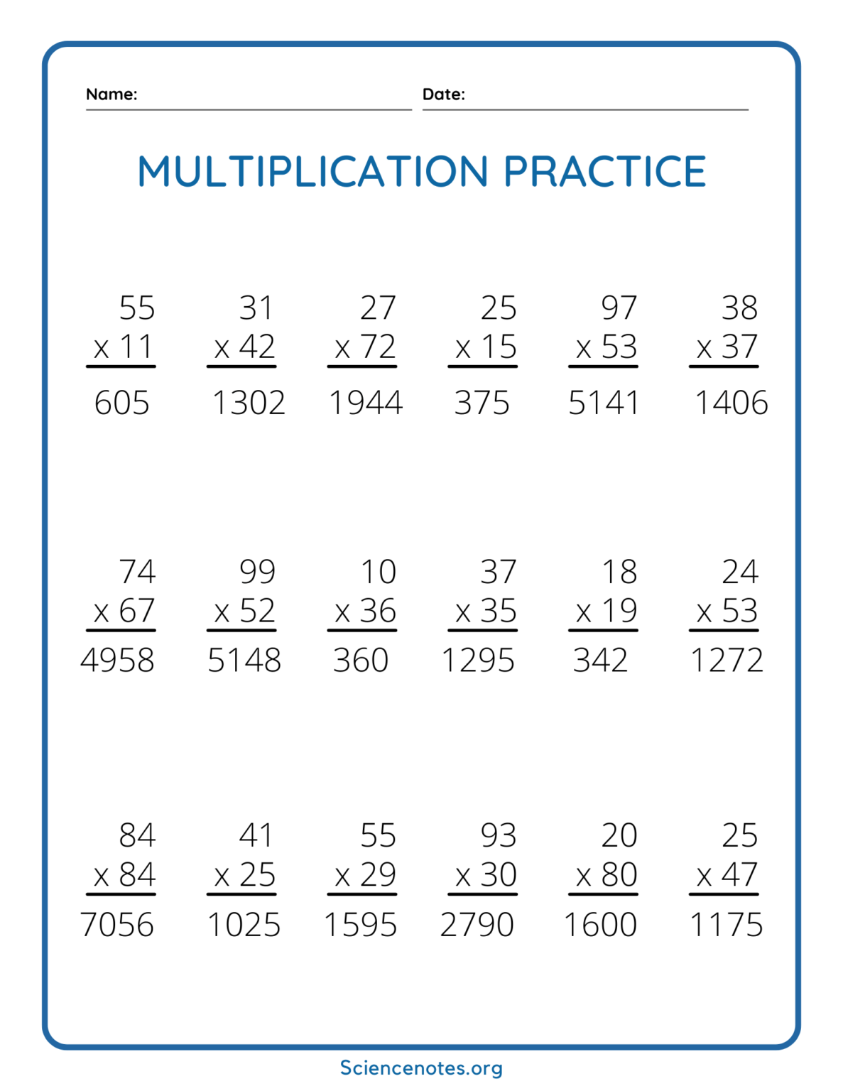 Multi Digit Multiplication Worksheets Pdf - Printable Worksheets