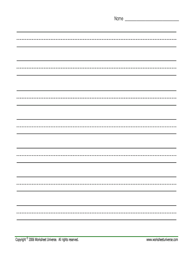 Editable Handwriting Paper Fill Online Printable Fillable Blank PdfFiller