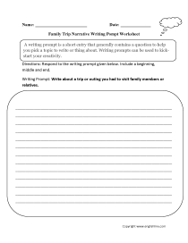 Englishlinx Writing Prompts Worksheets