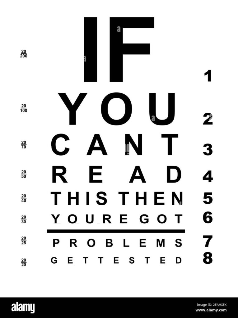 Reader Eye Chart