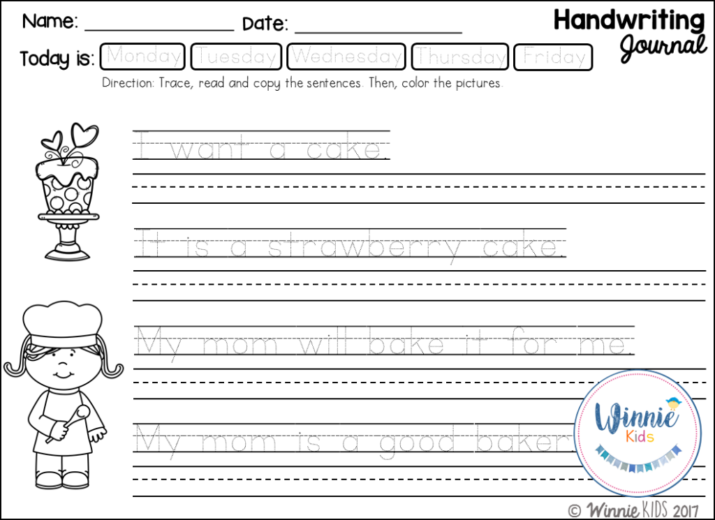 February Handwriting Practice Journal Handwriting Practice Alphabet Handwriting Practice Writing Worksheets