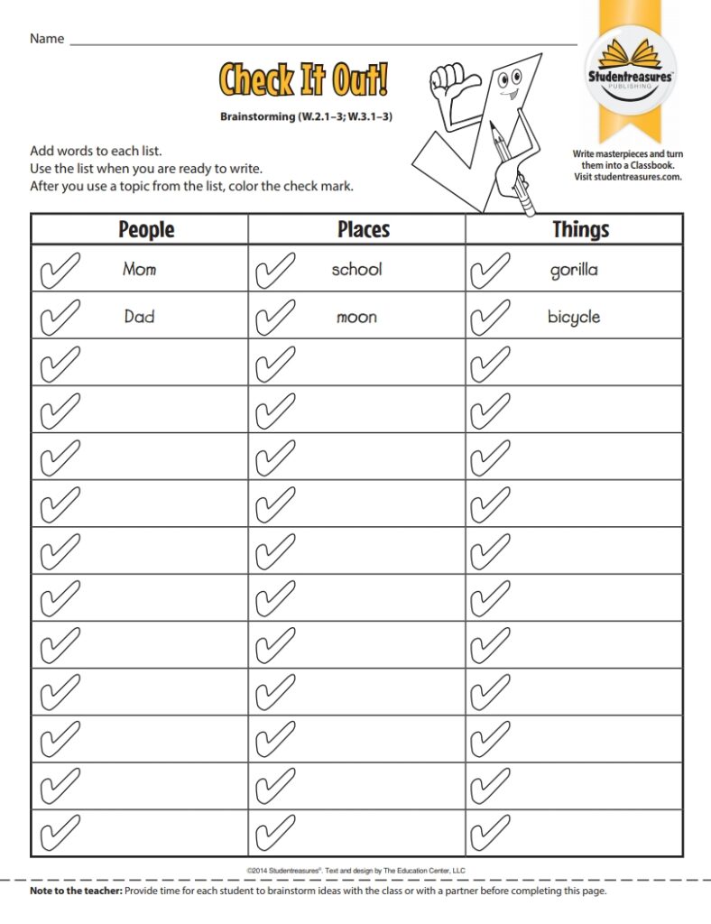 FREE 3rd Grade Writing Worksheets Studentreasures