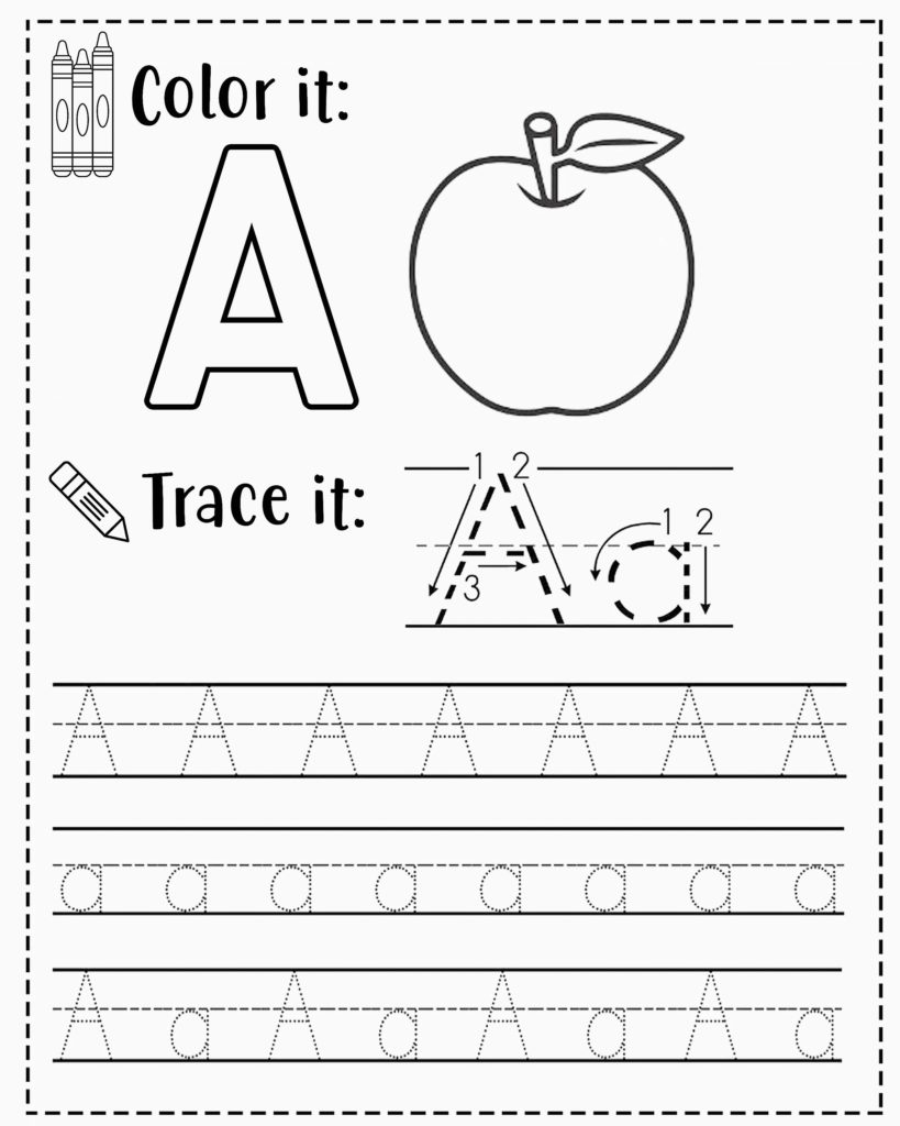 Abc Preschool Printable Worksheet