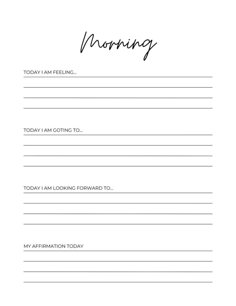 Journal Worksheets For Adults